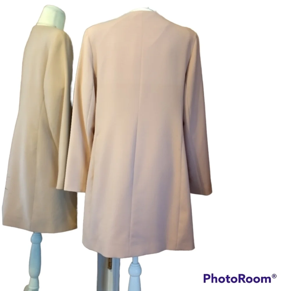 LAUREN RALPH LAUREN Light Pink Overcoat Sz L